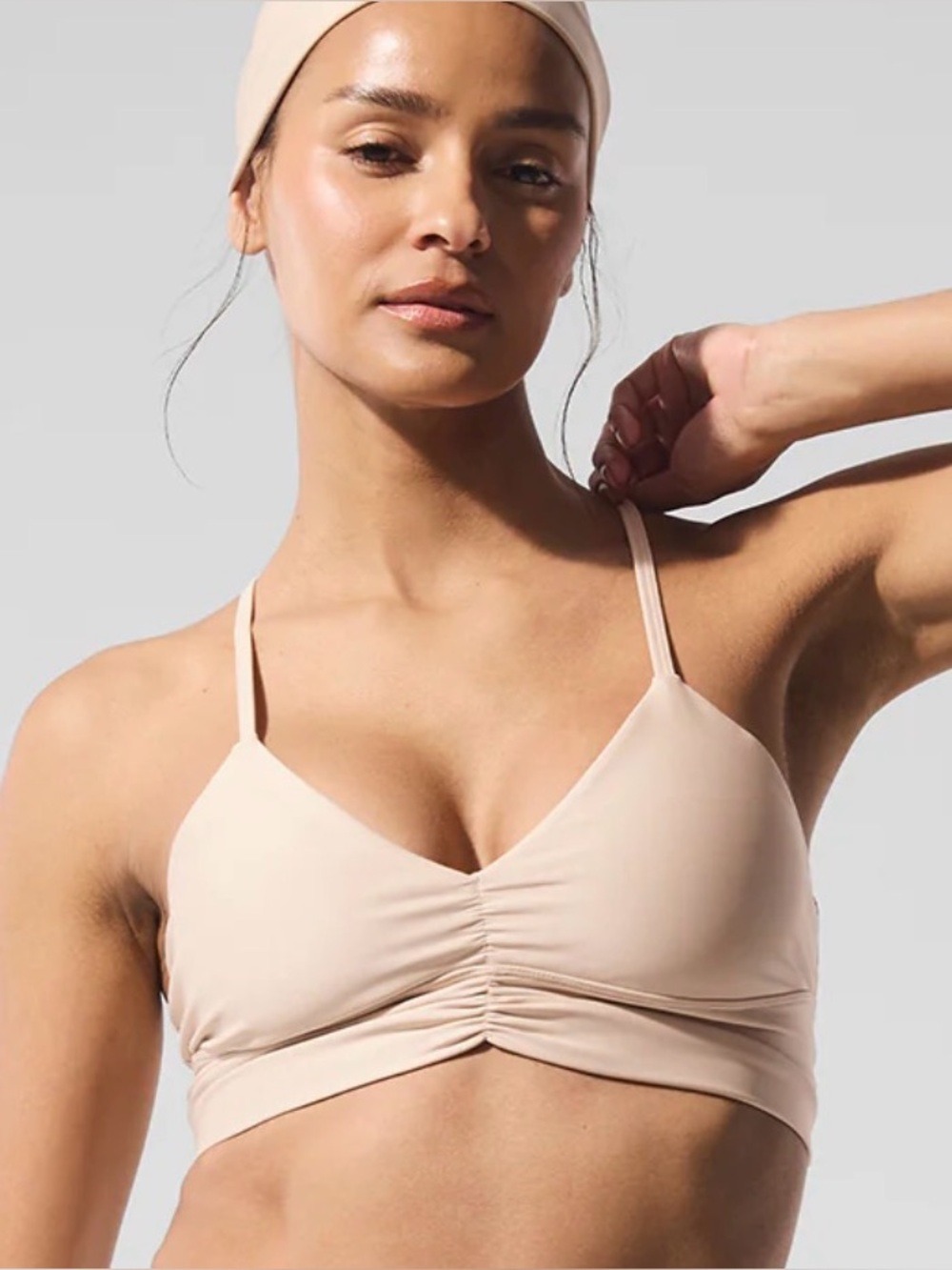 ALO Yoga Airlift Divine Sports Bra -  Macadamia - Picture 3 of 7